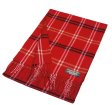 (image for) Cashmere Feel Plaid Scarf A77 Red