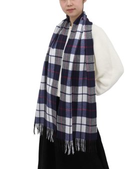 (image for) Woven Cashmere Feel Classic Scarf Blue