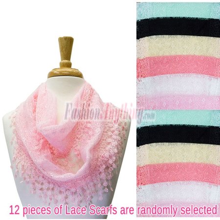 (image for) Infinity Lace Scarf 1 DZ, Asst. Color