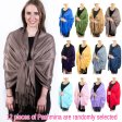 (image for) Solid Pashmina Scarf Silky Soft FA#81S (1 DZ, Asst. )