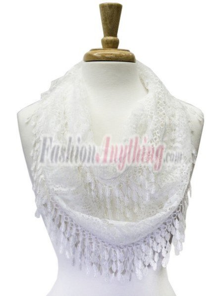 (image for) Infinity Lace Scarf White