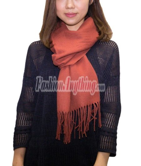 (image for) Winter Cashmere Feel Scarf Deep Coffee 