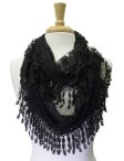 (image for) Infinity Lace Scarf Black