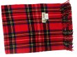 (image for) Woven Cashmere Feel Plaid Scarf Z19 Red