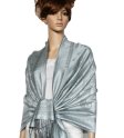 (image for) Simple Pasiley Pashmina Silver