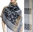 (image for) Giraffe Assorted Pattern Scarf Black