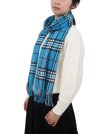 (image for) Woven Cashmere Feel Classic Scarf Bright Blue