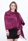 (image for) Silky Soft Solid Pashmina Scarf Wine
