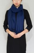 (image for) Cashmere Feel Scarf 1 DZ, Navy Blue