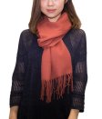 (image for) Cashmere Feel Scarf 1 DZ, Deep Coffee 