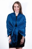 (image for) Silky Soft Solid Pashmina Scarf Ultramarine