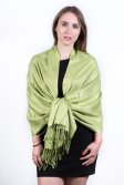 (image for) Silky Soft Solid Pashmina Scarf Lime