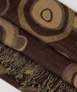 (image for) Multi-Colored Circle Pattern Pashmina Coffee