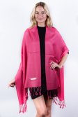 (image for) Watermelon Pink Solid Pashmina Label Scarf