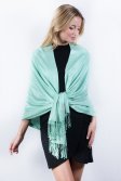 (image for) Tiffany Green Solid Pashmina Label Scarf