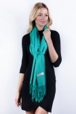 (image for) Jungle Green Solid Pashmina Label Scarf