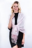 (image for) Pale Pink Solid Pashmina Label Scarf