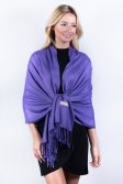 (image for) Royal Purple Solid Pashmina Label Scarf