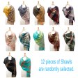 (image for) Woven Cashmere Feel Shawl 1 DZ, Asst. Color