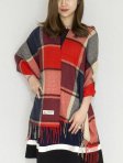 (image for) Cashmere Feel Scarf Red/Navy