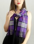 (image for) Woven Cashmere Feel Classic Scarf Purple
