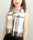 (image for) Woven Cashmere Feel Plaid Scarf Z16 Pink