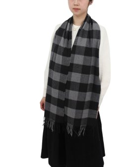 (image for) Woven Cashmere Feel Classic Scarf Grey