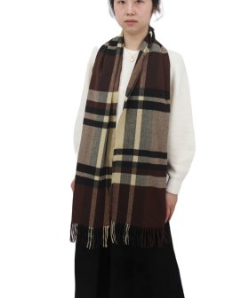 (image for) Cashmere Feel Classic Scarf Brown / Beige