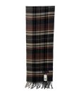 (image for) Woven Cashmere Feel Checker Scarf Brown /Black