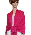 (image for) Silky Soft Solid Pashmina Scarf Fuschia Pink