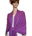 (image for) Silky Soft Solid Pashmina Scarf Violet Red