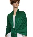 (image for) Silky Soft Solid Pashmina Scarf Dark Green