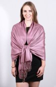 (image for) Silky Soft Solid Pashmina Scarf Mauve
