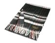 (image for) Cashmere Feel Plaid Scarf A54 Black/White
