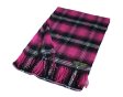 (image for) Cashmere Feel Plaid Scarf Pink/Black #010_A58-01