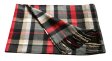 (image for) Woven Cashmere Feel Plaid Scarf Black/Red