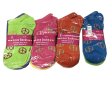 (image for) Women Peace Print Low Cut Socks DZ (12 Pairs) - Assorted Color