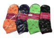 (image for) Women Mini Bow Tie Print Socks Dozen (12 Pairs) - Assorted Color