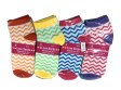(image for) Women Mini Zigzag Print Low Cut Socks DZ (12 Pairs) - Assorted Color