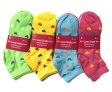 (image for) Women Mini Heart Print Socks Dozen (12 Pairs) - Assorted Color