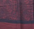 (image for) Paisley Jacquard Pashmina Pale Violet Red w/ Green