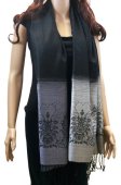 (image for) Floral Ombre Shawl Black
