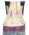 (image for) Paisley Color Striped Shawl Pink Yellow