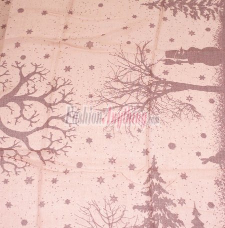 (image for) Lavish Pattern Print Scarf S0105 Pink