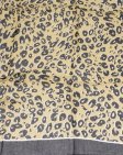 (image for) Lavish Leopard Print Shawl S0057 Yellow