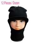(image for) Knit Face Mask With Lid 1dz (12 pieces) Black