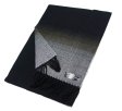 (image for) Woven Cashmere Feel Classic Ombre Scarf Black