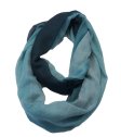 (image for) Lavish infinity gradient print scarf blue