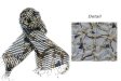(image for) Lavish chain print scarf navy