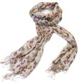 (image for) Lavish leopard print scarf pink / brown